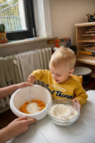 Backen im Montessori Kinderhaus